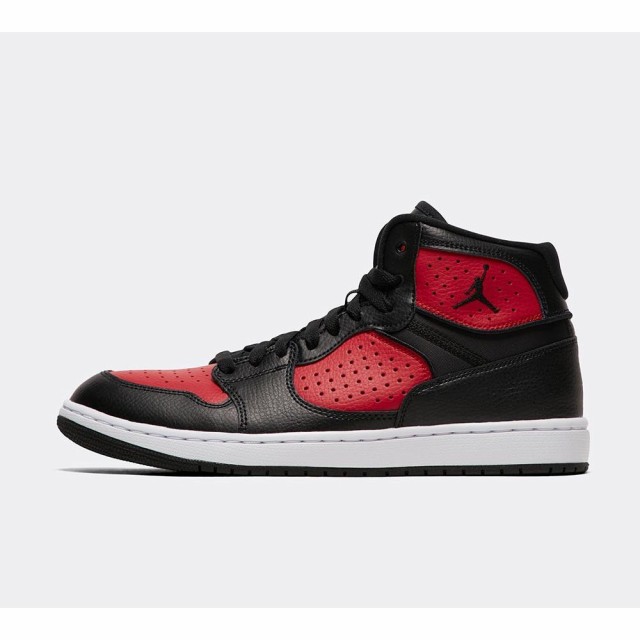 jordan access black gym red white