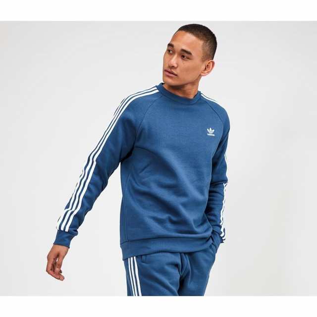 アディダス Adidas Originals メンズ スウェット トレーナー トップス 3 Stripes Crewneck Sweatshirt Night Marineの通販はau Pay マーケット フェルマート