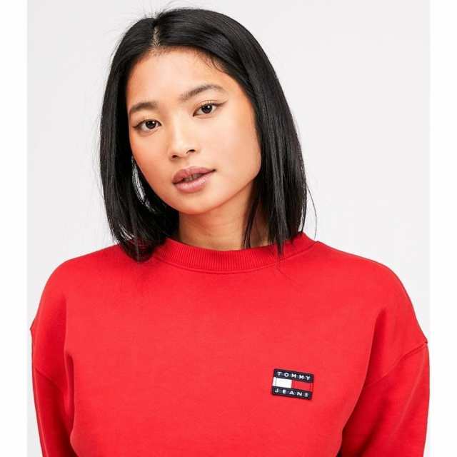 トミー ジーンズ Tommy Jeans レディース スウェット トレーナー トップス Badge Sweatshirt Race Redの通販はau Pay マーケット フェルマート