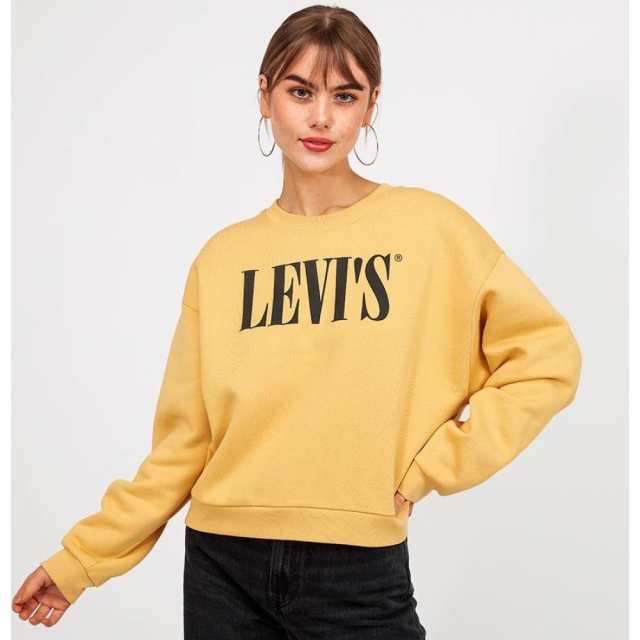 リーバイス Levis レディース スウェット トレーナー トップス Graphic Print Diana Sweatshirt Serif Ochreの通販はau Pay マーケット フェルマート