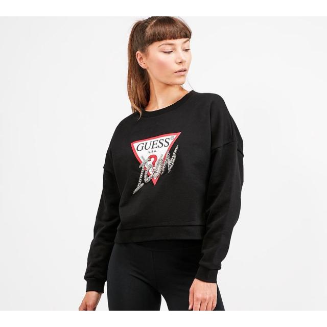 ゲス Guess レディース スウェット トレーナー トップス Basic Tri Fleece Sweatshirt Blackの通販はau Pay マーケット フェルマート