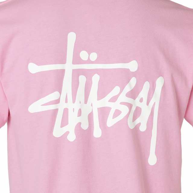 即納 ステューシー Stussy メンズ Tシャツ トップス Basic Stussy Tee Pink 半袖 ロゴ クルーネックの通販はau Pay マーケット フェルマート