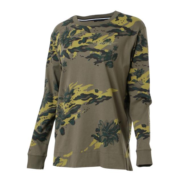 即納 ナイキ Nike レディース 長袖tシャツ トップス ロンt ロングt ロングスリーブ Nike Women Camo Ls Tee Khakiの通販はau Pay マーケット フェルマート