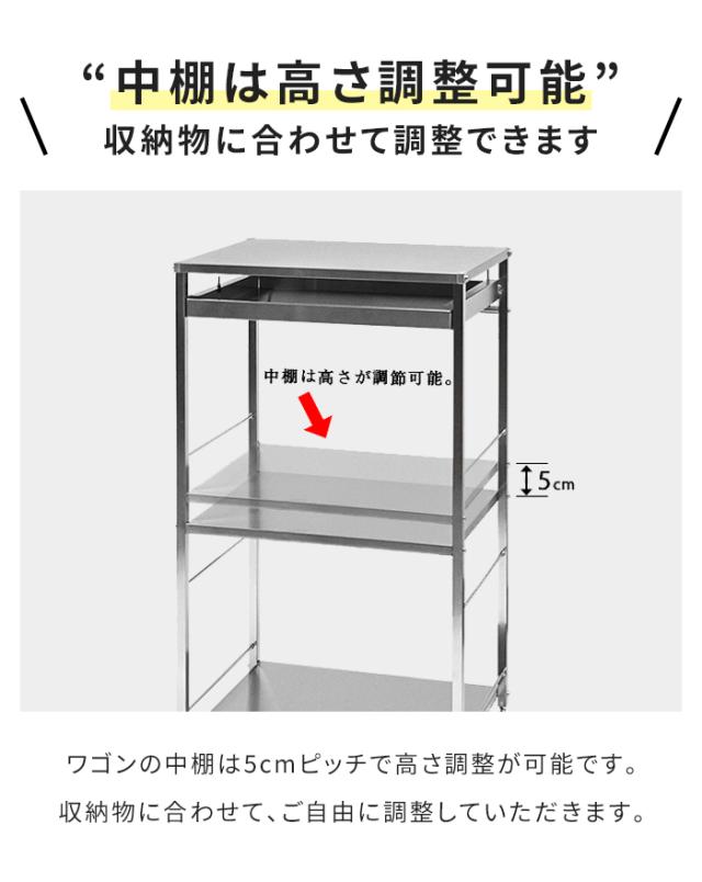 【aさま専用】ステンレスワゴン 引き出し サイドボックス キャスター付き aさま専用】ステンレスワゴン 引き出し サイドボックス