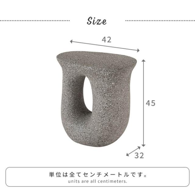 サイドテーブル 幅42cm テラゾー柄 オブジェ ミニテーブル ナイトテーブル 台 インテリア シック モダン おしゃれ マーブル_5