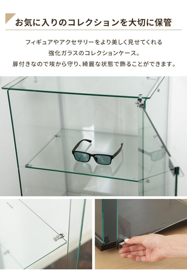 【値下げ】コレクションケース ガラスケース 3段 扉付き 縦長 幅43 奥行37 高さ85 ディスプレイ 推し活棚 見せる収納 インテリア_2