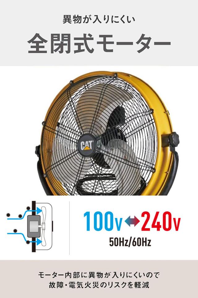 フロアファン 扇風機 45cm 工場扇 スタンドタイプ 高さ109〜124cm