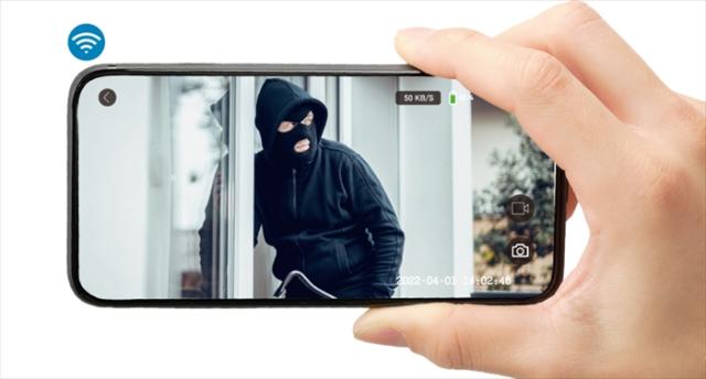 【値下げ】防犯カメラ スマホ連動 センサーカメラ 充電式 WiFi カメラ 200万画素 どこでもアーム マグネットベース IP65 防水_2