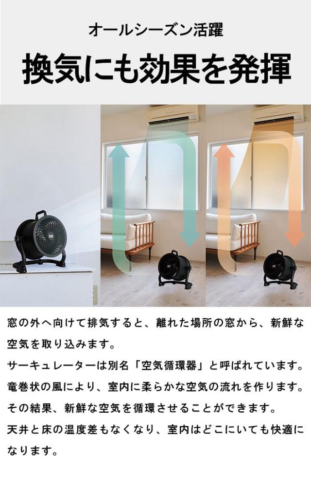 サーキュレーター 扇風機 22cm 空気循環器 壁掛け 床置き フロアファン 送風機 上下360°回転 空気 入れ替え 換気