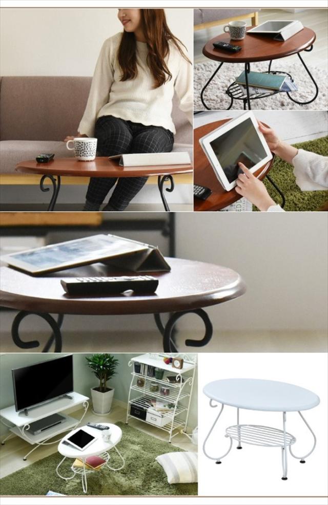 テーブル 幅65cm アイアン 脚 アンティーク風 クラシック レトロ アイアン家具 ローテーブル ロートアイアン シリーズ_4