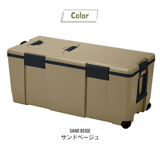 大型 クーラーボックス 72L サンドベージュ おしゃれ ハンドル付