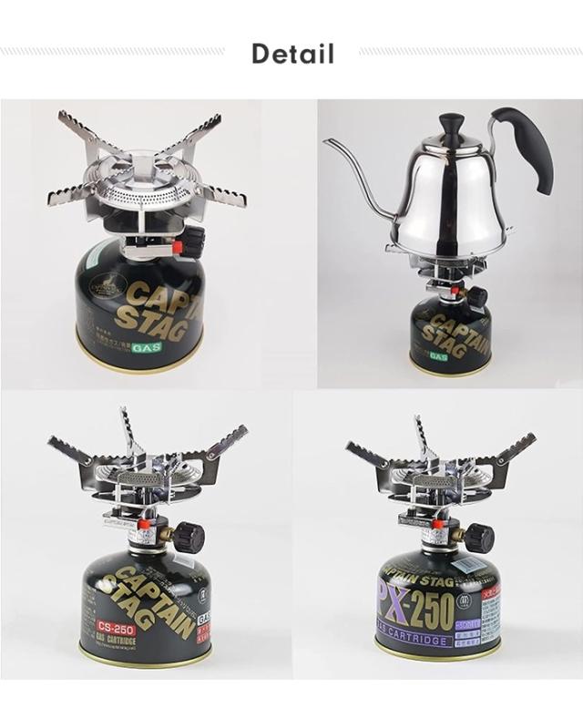 バーベキューコンロ 小型 ガス 幅12.5 奥行12.5 高さ8.2 収納ケース付