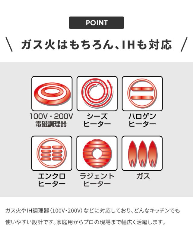 【値下げ】フライパンセット 鉄フライパン26cm/鉄炒め鍋30cm/ステンレス両手鍋20cm 3点セット 鉄製 フライパン いため鍋 さびにくい 国産 燕三条 IH/ガス火 オール熱源対応 錆びにくい 窒化加工 鉄分補給 木柄 調理器具 新生活 一人暮らし_8