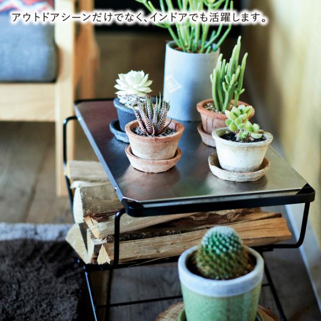 サイドテーブル アウトドア おしゃれ テーブル 幅50 奥行38 高さ33 作業台 ステンレストップ 薪置き 台 アウトドア テーブル ファイアーの通販は サイドテーブル アウトドア おしゃれ テーブル 幅50 奥行38 高さ33 作業台 ステンレストップ 薪置き 台 アウトドア テーブル ファイアーの通販は