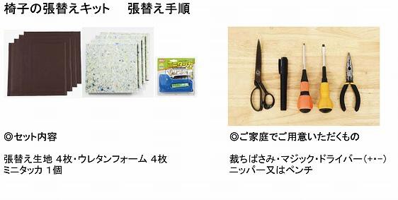 4脚セット 椅子座面の張替えキット 自分で椅子の張替えができるセット Pvcレザーの通販はau Pay マーケット 金太郎家具