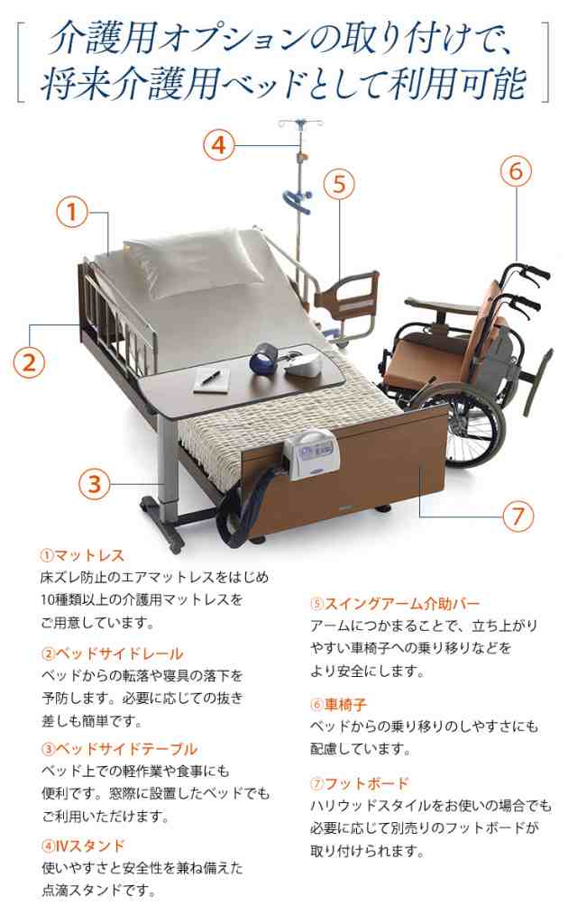 パラマウントベッド ガススプリング式 ベッドサイドテーブル KF-1930 介護用品