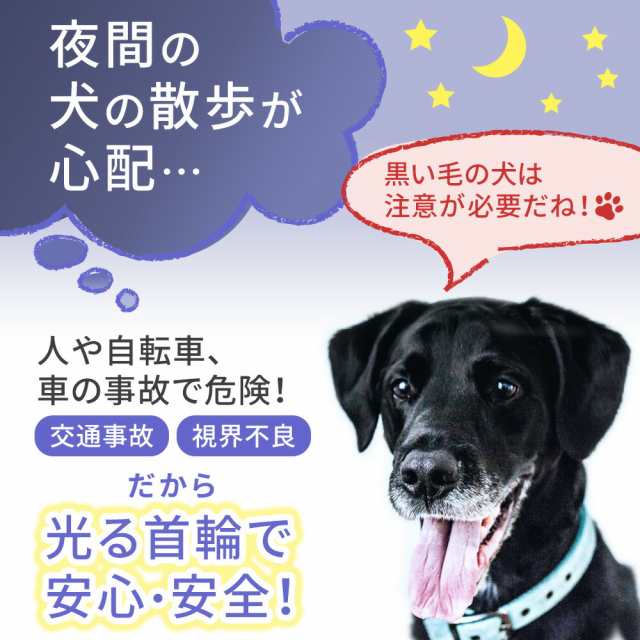 Mitas公式 お散歩ライト Led 充電式 充電 光る首輪 光る ペット ペット首輪 犬 セーフティーライト サイズ調整可能 安全対策 小型犬 の通販はau Pay マーケット Mitas ミタス