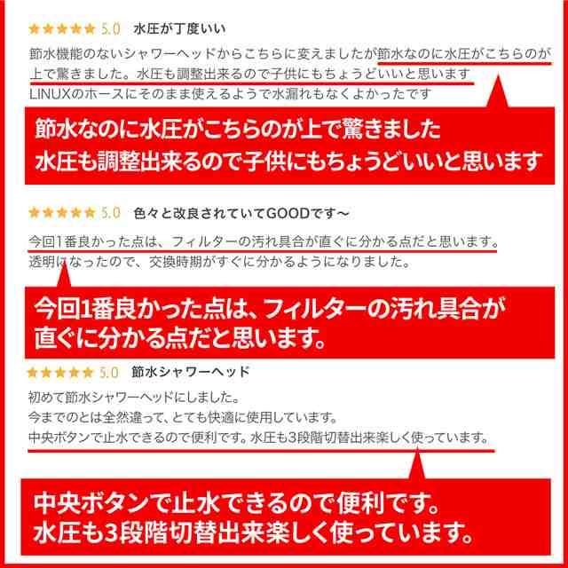 シャワーヘッド 節水 高水圧 シャワー ヘッド 塩素除去 4本セット 浄水 増圧 止水ボタン 角度調整 国際基準G1/2 FT-047の通販はau  PAY マーケット - Elephant-Japan