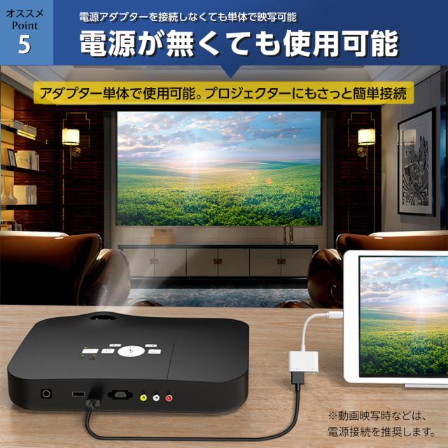 【定価3万円】プロジェクター ＋Apple AVアダプタ付き！ 定価3万円】プロジェクター ＋Apple AVアダプタ付き！
