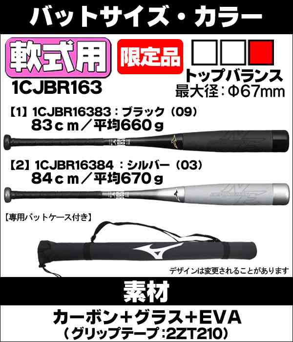 ミズノ 軟式用 ビヨンドマックスNE 83cm平均 660ｇ トップバランス-