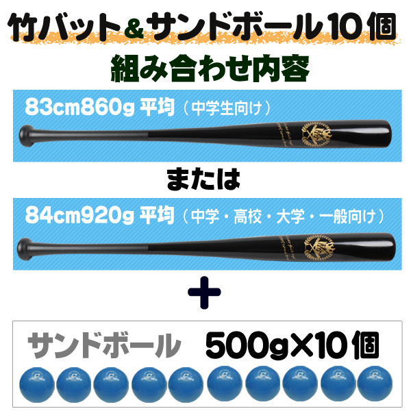 竹バット サンドボール10個セット 竹バット 実打可能 野球 硬式 軟式 ソフトボール 野球 トレーニングバット Bat 001 500setの通販はau Pay マーケット スポーツ ショップ ムサシ