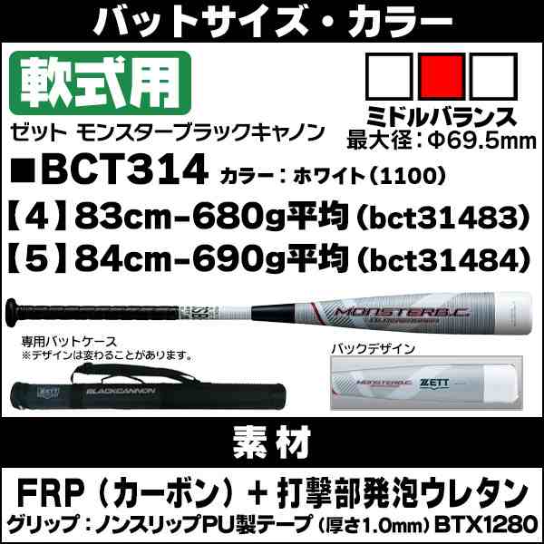 軟式バット モンスターブラックキャノン ゼット zett 軟式 バット モンスター ブラックキャノン 野球 bct313 bct314の通販はau  PAY マーケット スポーツ・ショップ・ムサシ au PAY マーケット－通販サイト