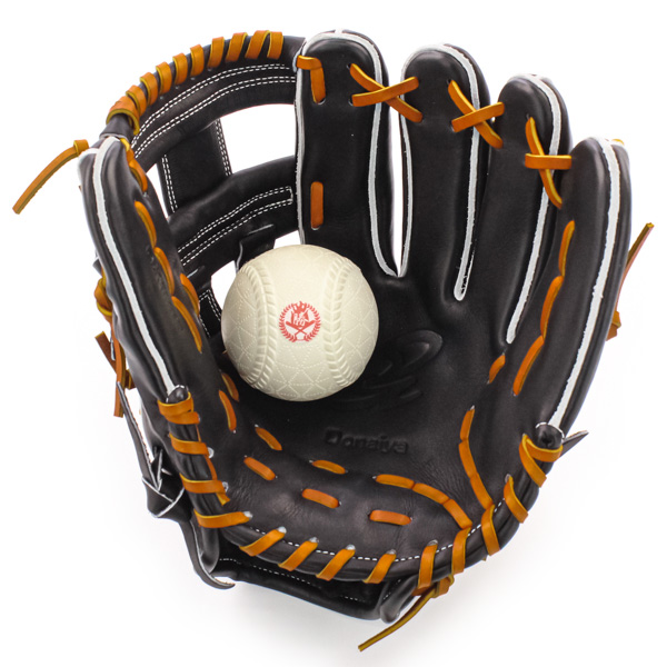軟式グローブ / ドナイヤ 内野用 軟式グラブ 右投げ 山田 モデル 黒