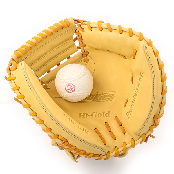 少年野球 キャッチャーミット / ハイゴールド 捕手用 右投げ 少年軟式