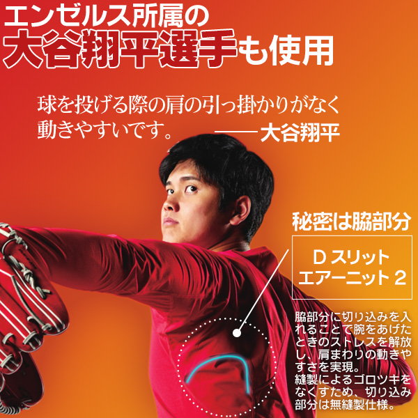 【値下げ】【新品未使用】大谷翔平　デサント　アンダーシャツ　サイズL 楽天市場】大谷翔平選手着用モデル 【ジュニア ハイネック 長袖