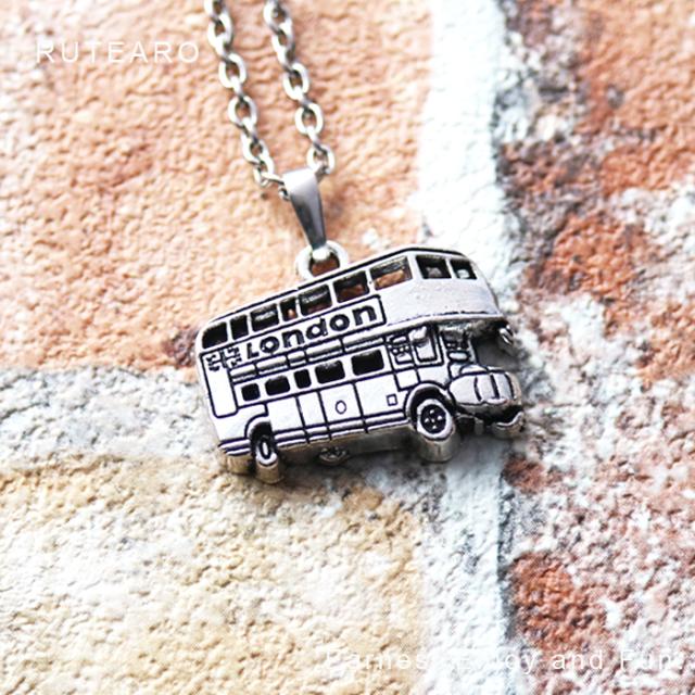 メンズ ネックレス アンティークシルバー 自動車 バス 乗り物 ユニークの通販はau Pay マーケット ルテアロ