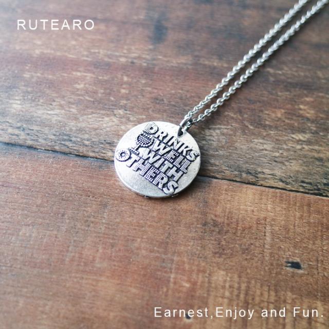 ネックレス メンズ レトロ シルバー バンド アンティーク アクセサリー お酒の通販はau Pay マーケット ルテアロ