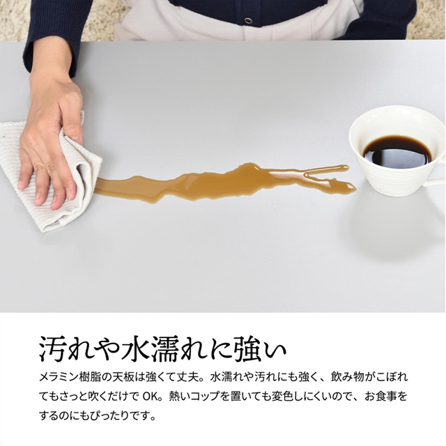 畳んで収納 折りたたみ センターテーブル 棚付き 【送料無料】 かわいい くすみカラー 折りたたみ リビングテーブル ローテーブル 折れ脚 木製 北欧 コンパクト 一人暮らし_4