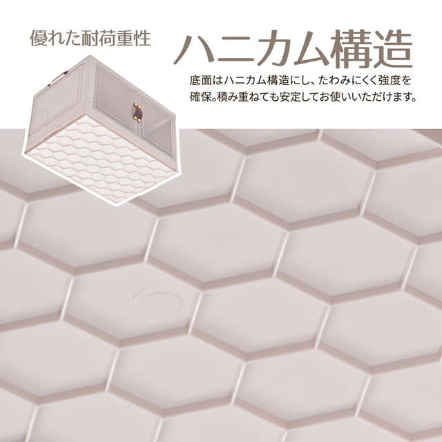 3個セット 積んでも取り出せる前扉付き 収納ボックス 小 【送料無料】 3段 コンテナボックス プラスチック ふた付き スタッキング 積み重ね キャスター付き 折りたたみ 透明 コンパクト カラーボックス_12