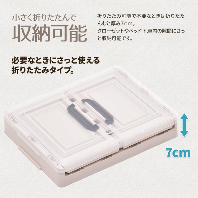 3個セット 積んでも取り出せる前扉付き 収納ボックス 小 【送料無料】 3段 コンテナボックス プラスチック ふた付き スタッキング 積み重ね キャスター付き 折りたたみ 透明 コンパクト カラーボックス_4