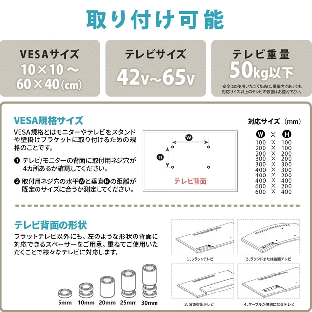 ハンドルでくるくる 高さ調節 テレビスタンド キャスター付き 【送料無料】 デジタルサイネージ 90度 回転 首振り 縦型 65インチ対応 高さ調整 壁寄せ 会議用 テレビ台 昇降式_16
