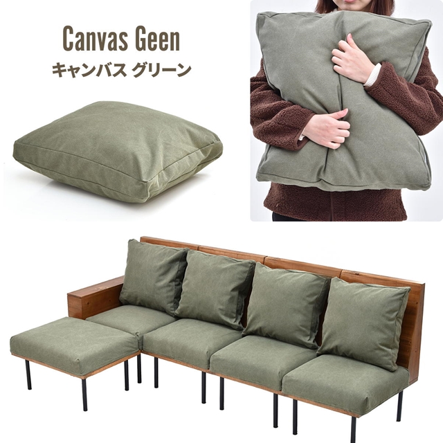 連結できる 一人掛けソファー 4脚セット オットマン付き 【送料無料】 4人掛けソファー 天然木 ヴィンテージ おしゃれ 木製 インテリア エイジング クッション 組み合わせ L字 リビングソファー アイアン 脚付き カウチソファー_15