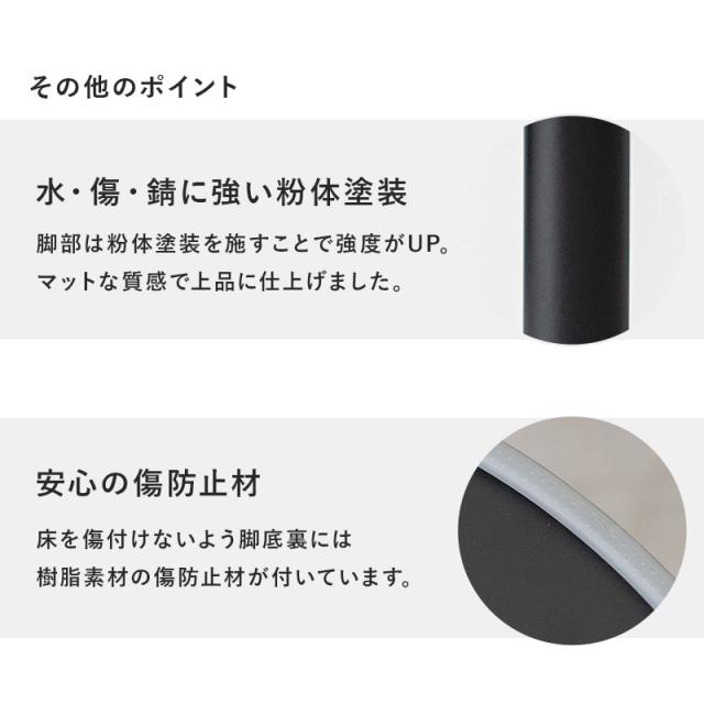 ヴィンテージ風 カフェテーブル 丸型 【送料無料】 高さ70cm 一人暮らし ミニダイニングテーブル ナチュラル ホワイト ブラウン 白 小さめ 丸テーブル コンパクト ミニテーブル おしゃれ形 アイアン 一本脚 黒_10