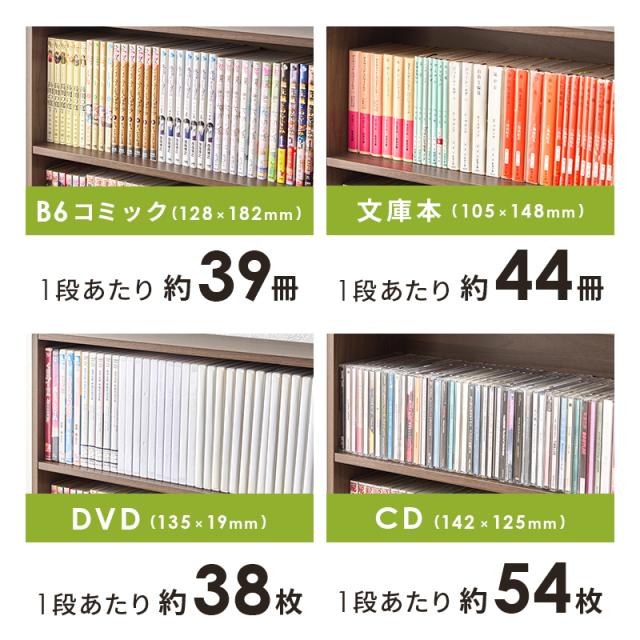 究極シンプル 激安 コミックラック 幅60 【送料無料】 木製 本棚