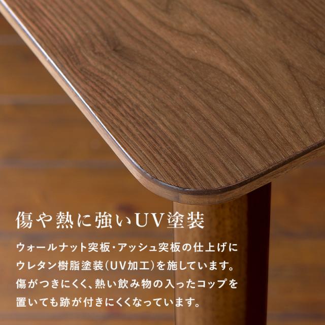 カーボンフラットヒーター こたつセット 長方形 120×80 【送料無料】 おしゃれ ウォールナット アッシュ 突板 薄型ヒーター パネルヒーター こたつ布団 セット 2人 4人_8