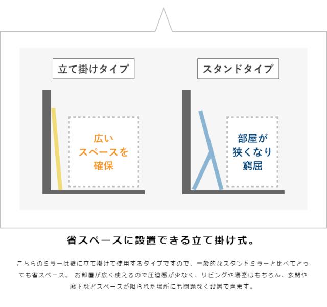 古材の深い風合い 立て掛け スタンドミラー 高さ160 幅60 【送料無料】 全身 鏡 姿見 天然木フレーム 古材 ヴィンテージ アンティーク おしゃれ 大型 エイジング 北欧_4