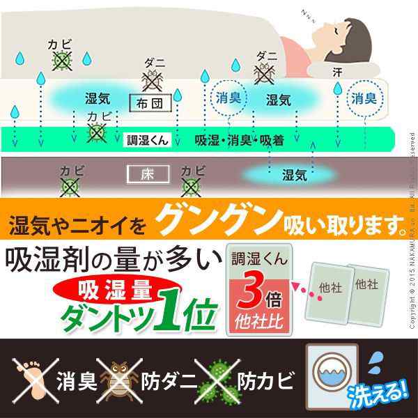 布団裏のジメジメ解消 湿度調整マット セミシングル 2枚組 送料無料 調湿君 80 180 除湿の通販はau Pay マーケット Houseboat