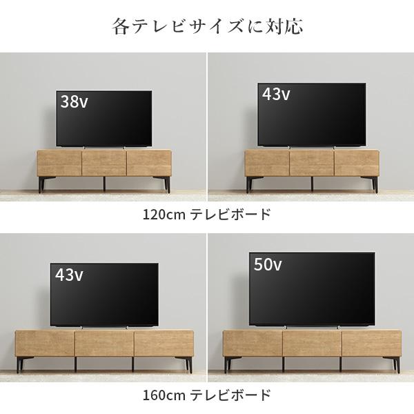 日本製 完成品 テレビボード 幅160cm 木製扉タイプ ＋ 引き出しサイドボード 幅80cm 【送料無料】 リビングボード テレビ台 木製 日ラップ 扉付き アイアン 脚付き おしゃれ ヴィンテージ 木目 インテリア 北欧 モダン ウォールナット ナチュラル_16