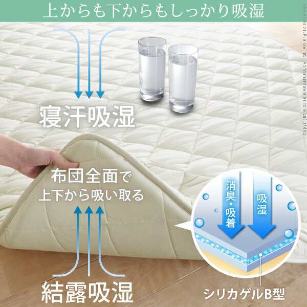 毎日干したての気持ちよさ 除湿シート入り 敷き布団 セミダブル 送料無料 敷きパッド 高反発 除湿シート 布団 除湿マット 吸湿マット 夏の通販はau  PAY マーケット houseBOAT au PAY マーケット店 au PAY マーケット－通販サイト