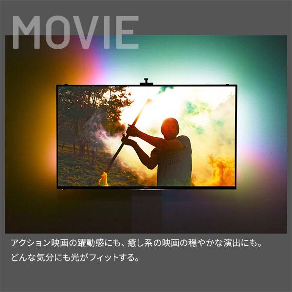 テレビとシンクロ 間接照明 シンククロビジュアルライト Mサイズ 【送料無料】 テレビ裏 LEDライト おしゃれ LEDテープ 連動 インテリア ホームシアター_5