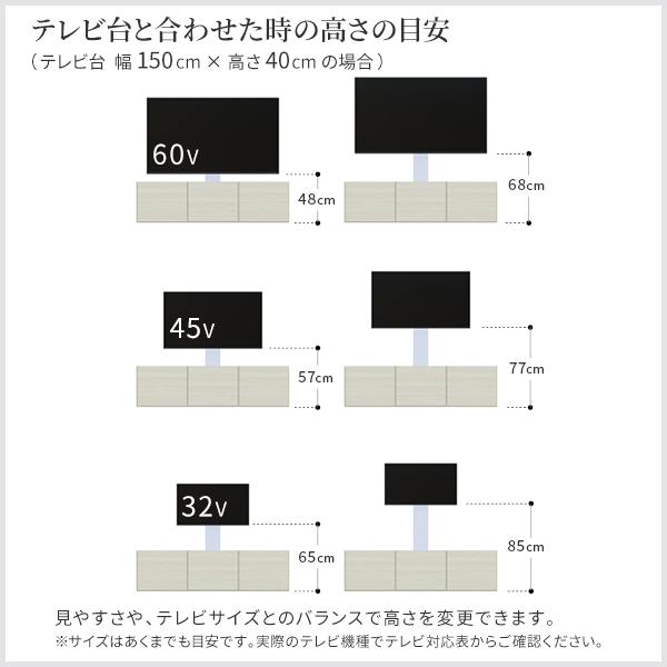 愛用のテレビ台にプラス 壁寄せテレビスタンド WALL テレビ台用 【送料無料】 壁掛け テレビボード おしゃれ インテリア スリム 薄型_10