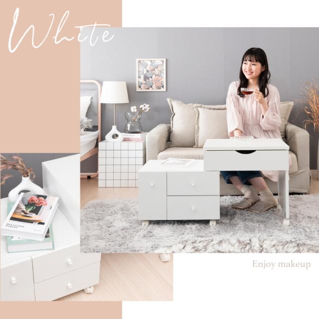 新品未使用】LEDライト付女優ドレッサー60cmホワイト 新品・未使用 LED