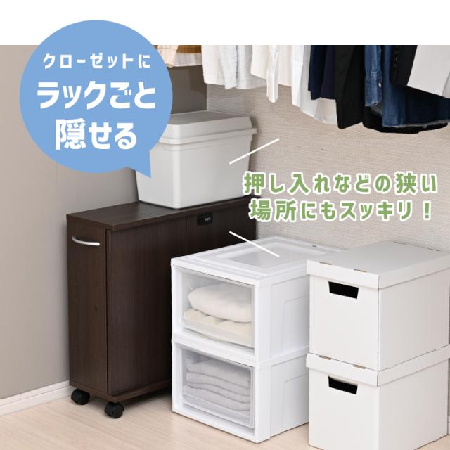 同人誌 収納 収納棚 扉付き 押し入れ収納 キャスター付き 鍵付き 収納ボックス ラック 押し入れ収納 押し入れラック 推し活 収納 コミックラック コミック収納 隠す収納 本棚 A5 木製 スリム シンプル_10