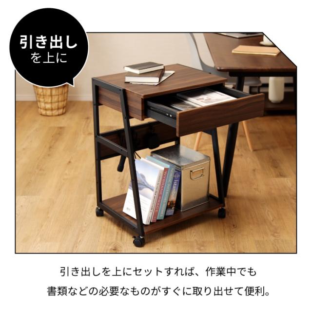 多機能　サイドワゴン　キャスター　PC　プリンター台　デスク 多機能 サイドワゴン キャスター PC プリンター台 デスク