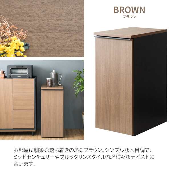 ゴミ箱感ゼロ 木目調 ダストボックス 45L 【送料無料】 リビング