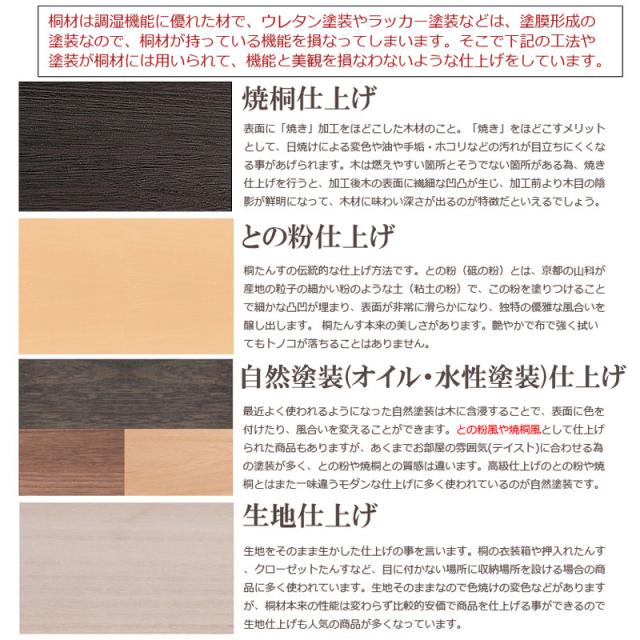 日本の心と伝統美 桐箪笥 3段 【送料無料】 着物 収納 和風 インテリア ロータイプ 引き出し 日本製 完成品 おしゃれ_15